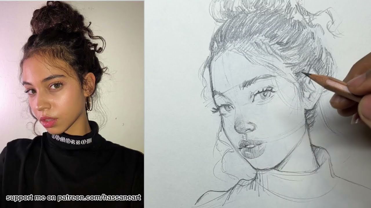 How to draw and shade a face in real time