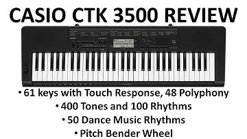 Casio CTK 3500 Keyboard Review with Indian tones