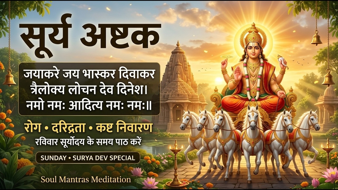 Guarda सूर्य अष्टक | Surya Ashtakam for Inner Peace, Health & Stress Relief | Surya Dev Mantra Meditation su YouTube Guarda सूर्य अष्टक | Surya Ashtakam for Inner Peace, Health & Stress Relief | Surya Dev Mantra Meditation su YouTube