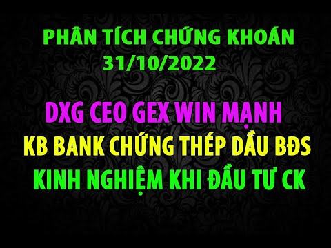 Video DXG CEO GEX HÀNG VỀ WIN MẠNH, KỊCH BẢN VNINDEX... - youtube
