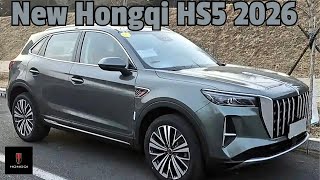New Interior and Exterior Design. Larger Screen. Images of the Hongqi HS5 2026 Released.