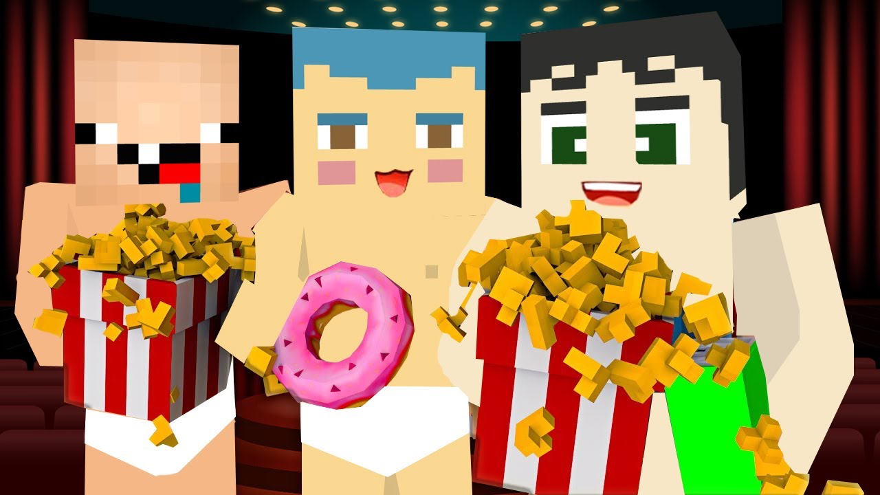 فلم ماين كرافت : زعرور و كركور و دودو ذاهبون الى افضل سينما في العالم 🔥😱