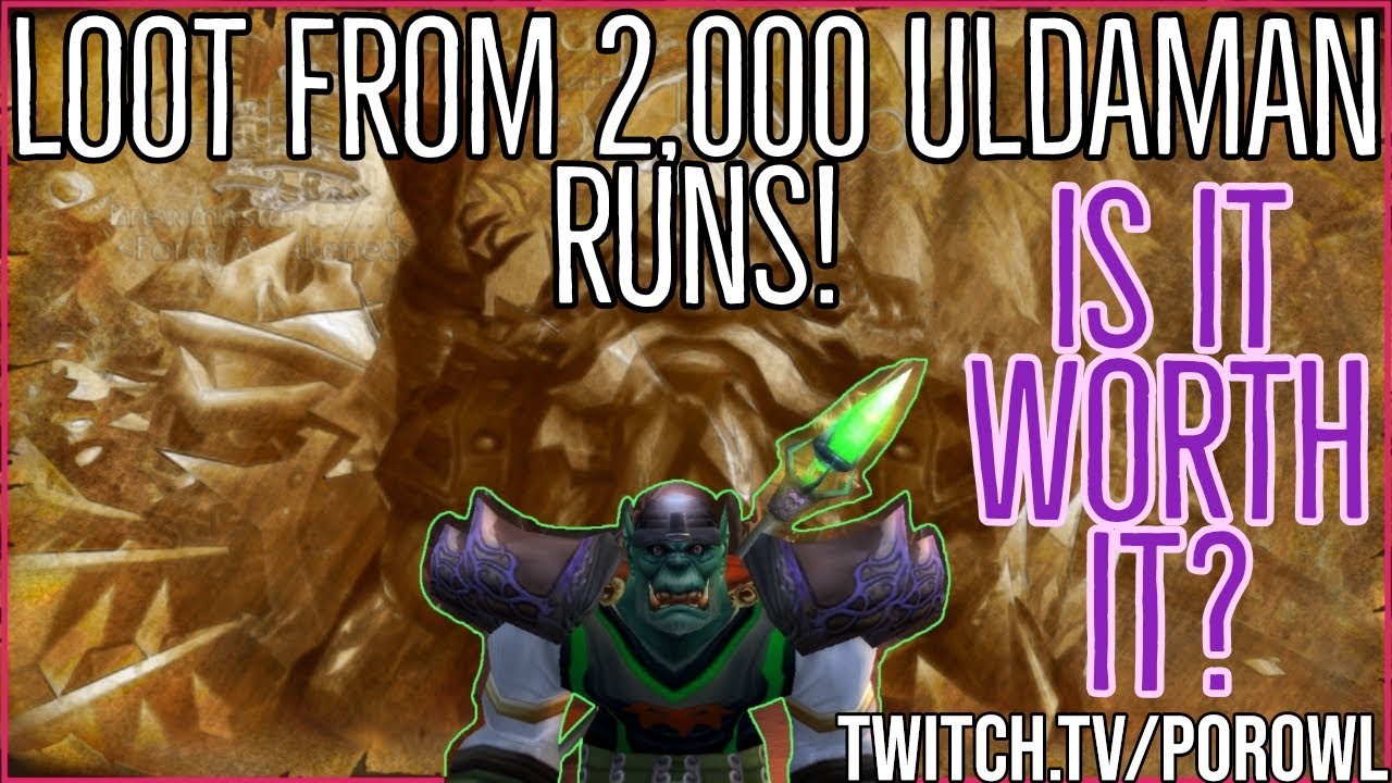 World Of Warcraft Loot From 2 000 Uldaman Runs Wow Gold Farm Youtube