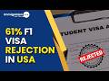 US Student Visa Rejections Hit 61% for Indians in 2025