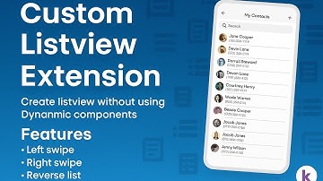 Custom Listview Extention without using  daynamic component extention in Kodular | Kodular Tutorial|