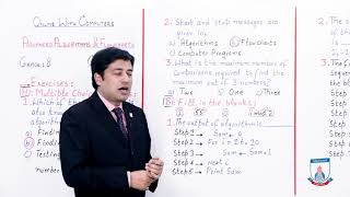 Class 8 - Computer Studies - Chapter 8 - Lecture 6 Exercises: A and B - Allied Schools