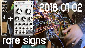 2018 01 02 - rare signs // Mutable Music Things Ears + Rings, Harmonàig + Frames // Eurorack jam