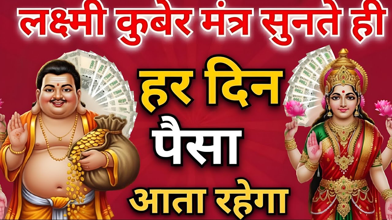 लक्ष्मी - कुबेर मंत्र सिर्फ एक बार सुन लो हर दिन धन आता रहेगा | 