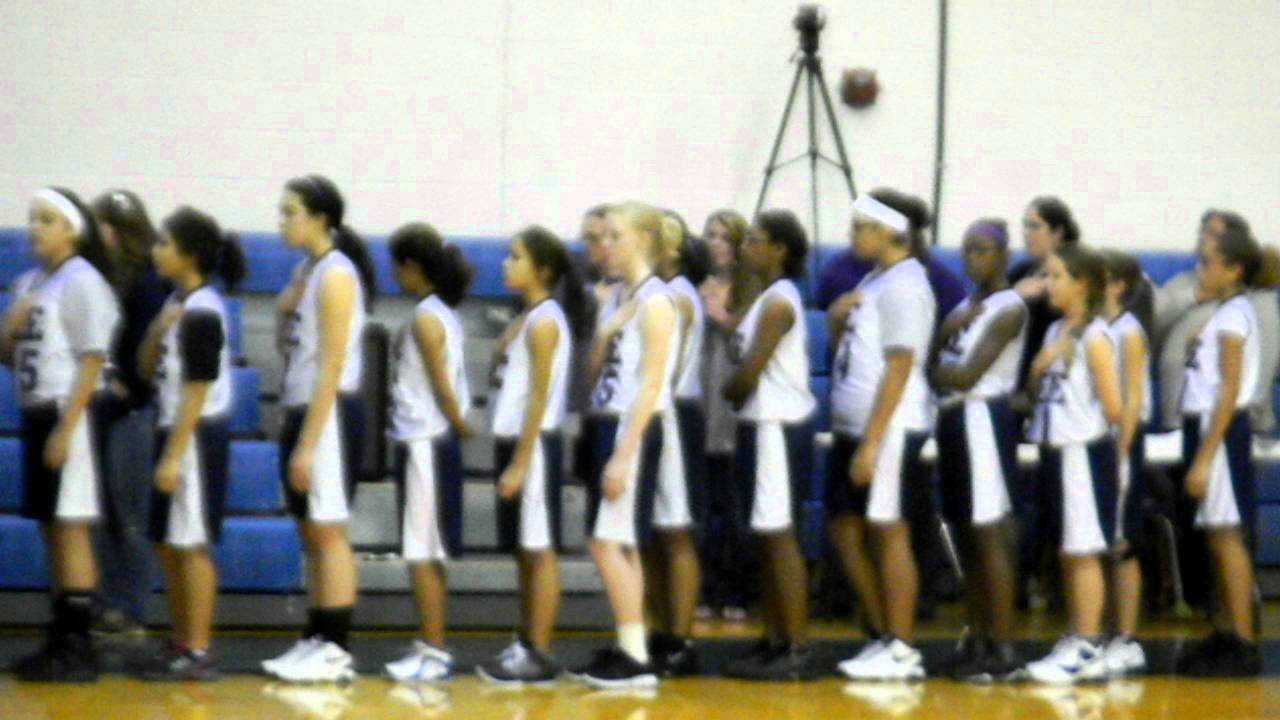 Kayla Jackson (14) sings the National Anthem - AWESOME!!