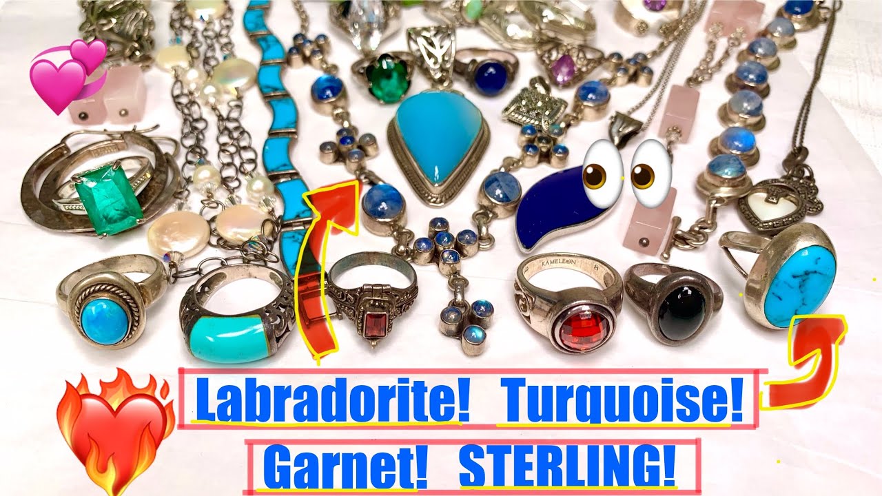 😱Taxco! Лабрадорит! Бирюза! Антикварный гранат! И другие украшения! Распаковка! 