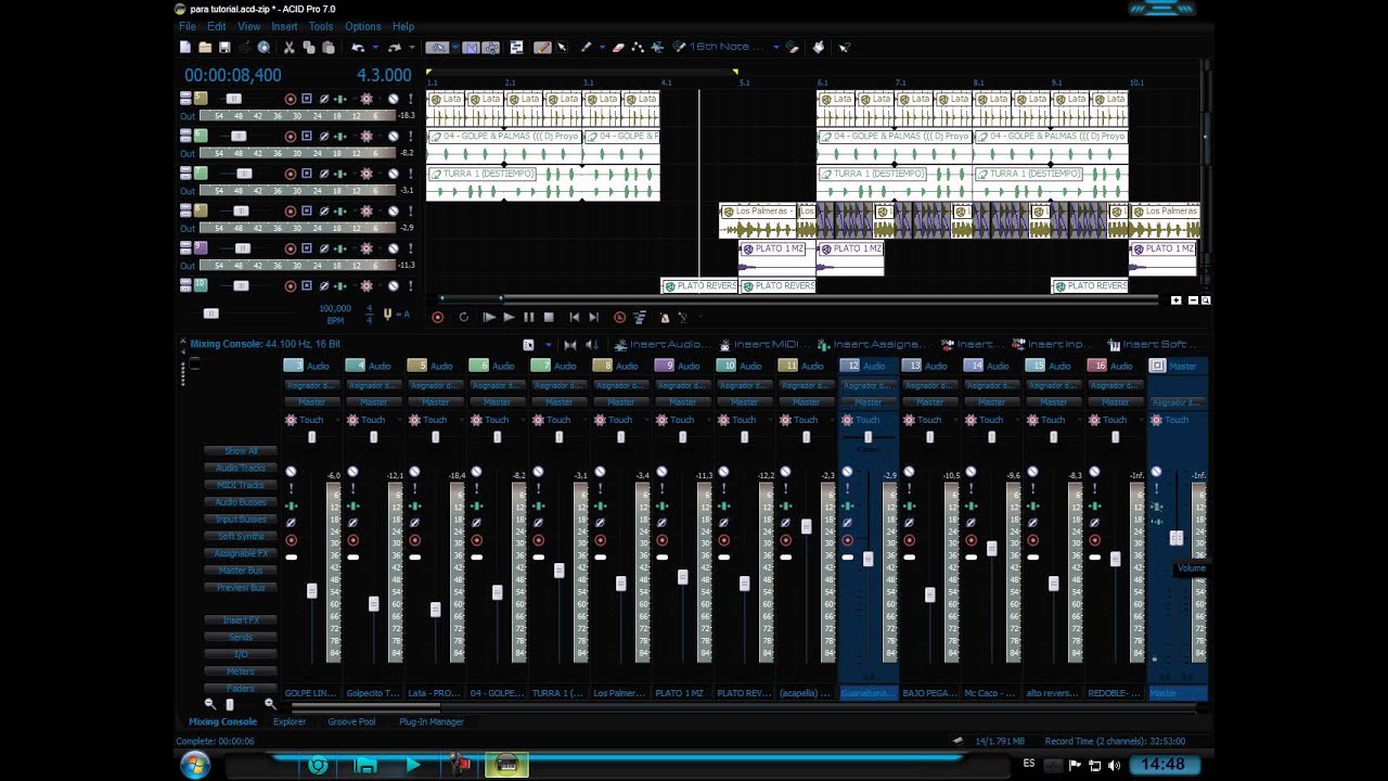 Tutorial Acid Pro 7 Parte 2 - YouTube