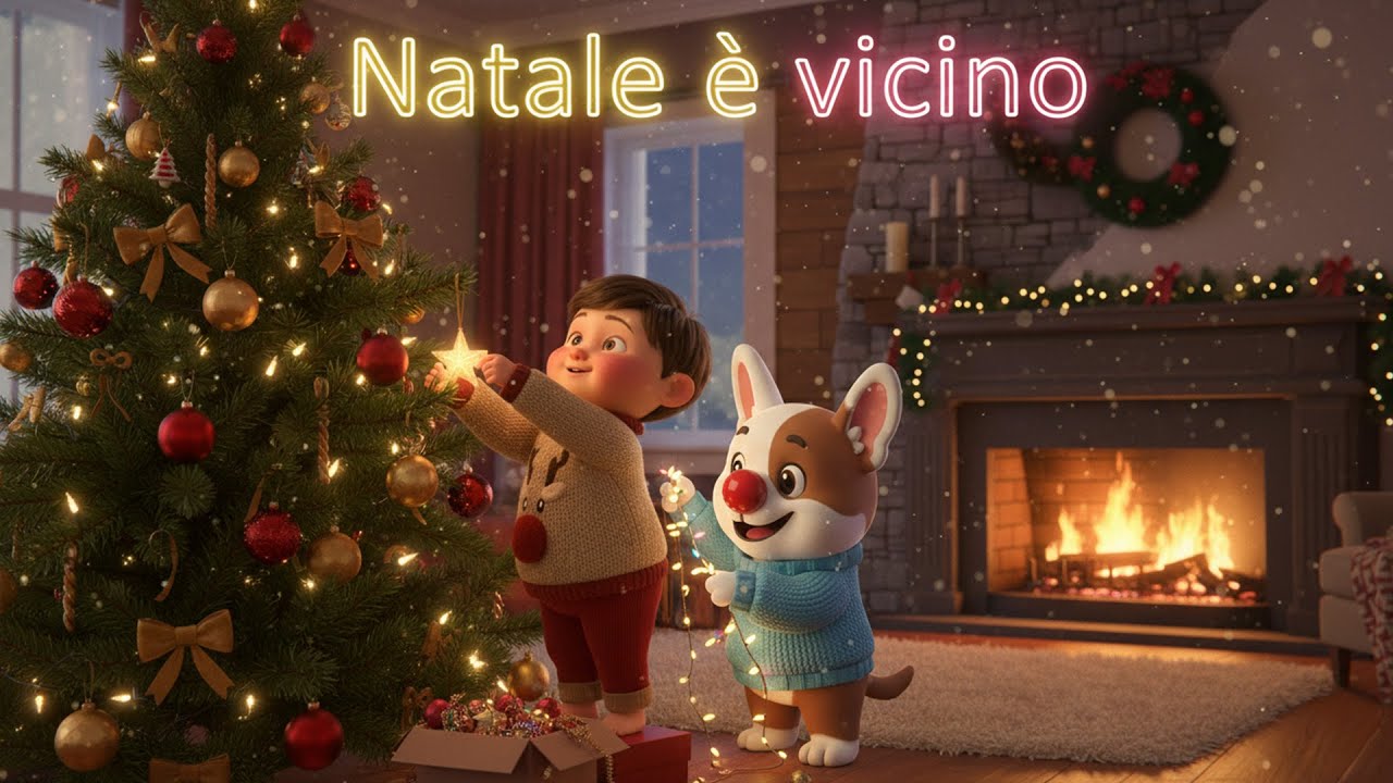 “Natale È Vicino – Canzone di Natale per Bambini | Albero di Natale, Presepe, Babbo Natale 🎅✨”