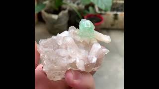 Video preview: Green Apophyllite with Zeolite — India | Natural Mineral Specimen