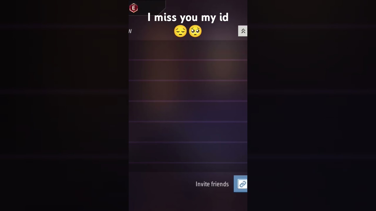 I miss you my old id my facebook is disabled and garena remove my account