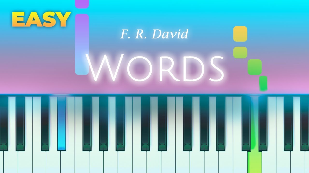 F. R. David - Words - EASY Piano TUTORIAL by Piano Fun Play