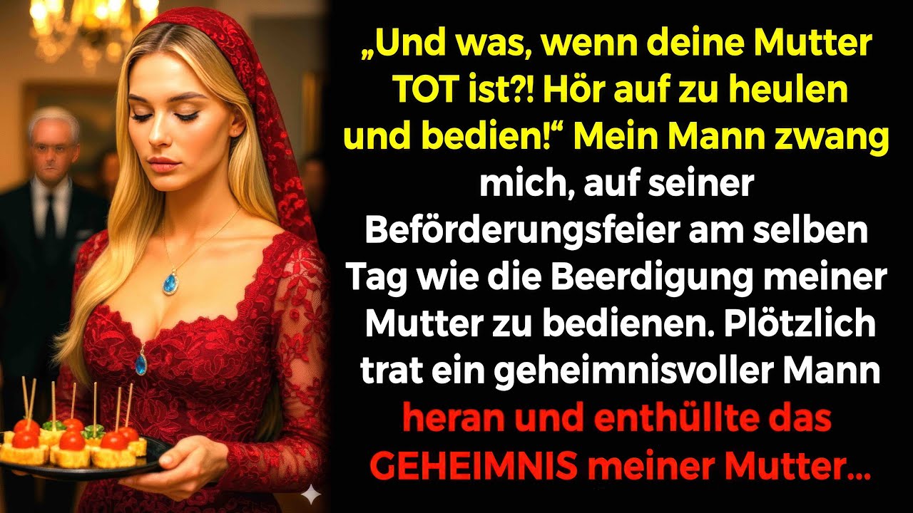 Ich stand auf der Terrasse, zwei Stunden nachdem ich meine Mutter beerdigt hatte, und mein Mann Klaus sah auf seine Armbanduhr. Keine Trauer in seinem Gesicht – nur Ungeduld. „Deine Mutter ist...