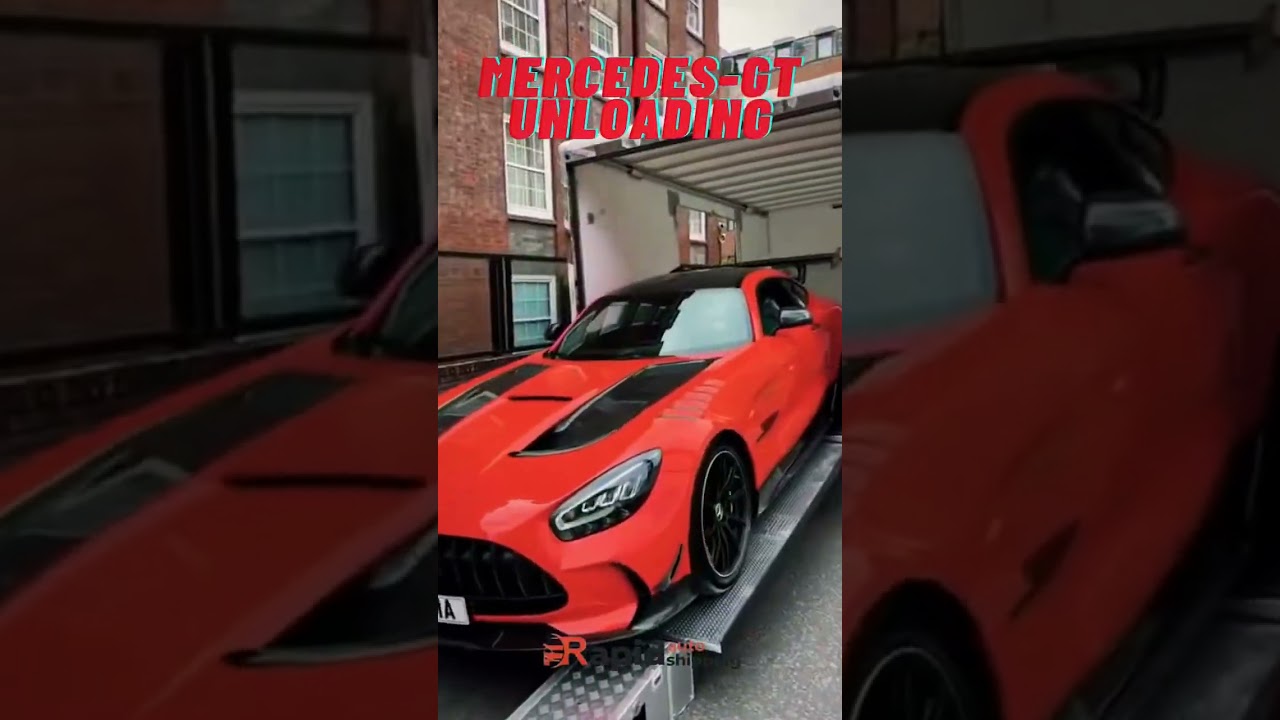 Watch Smooth Mercedes-GT Unloading! Enclosed Car Shipping in Action 🚗