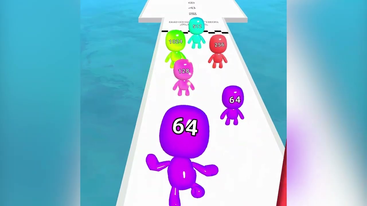 RUN & MERGE: Man Runner 2048 | Jelly All Levels Gameplay