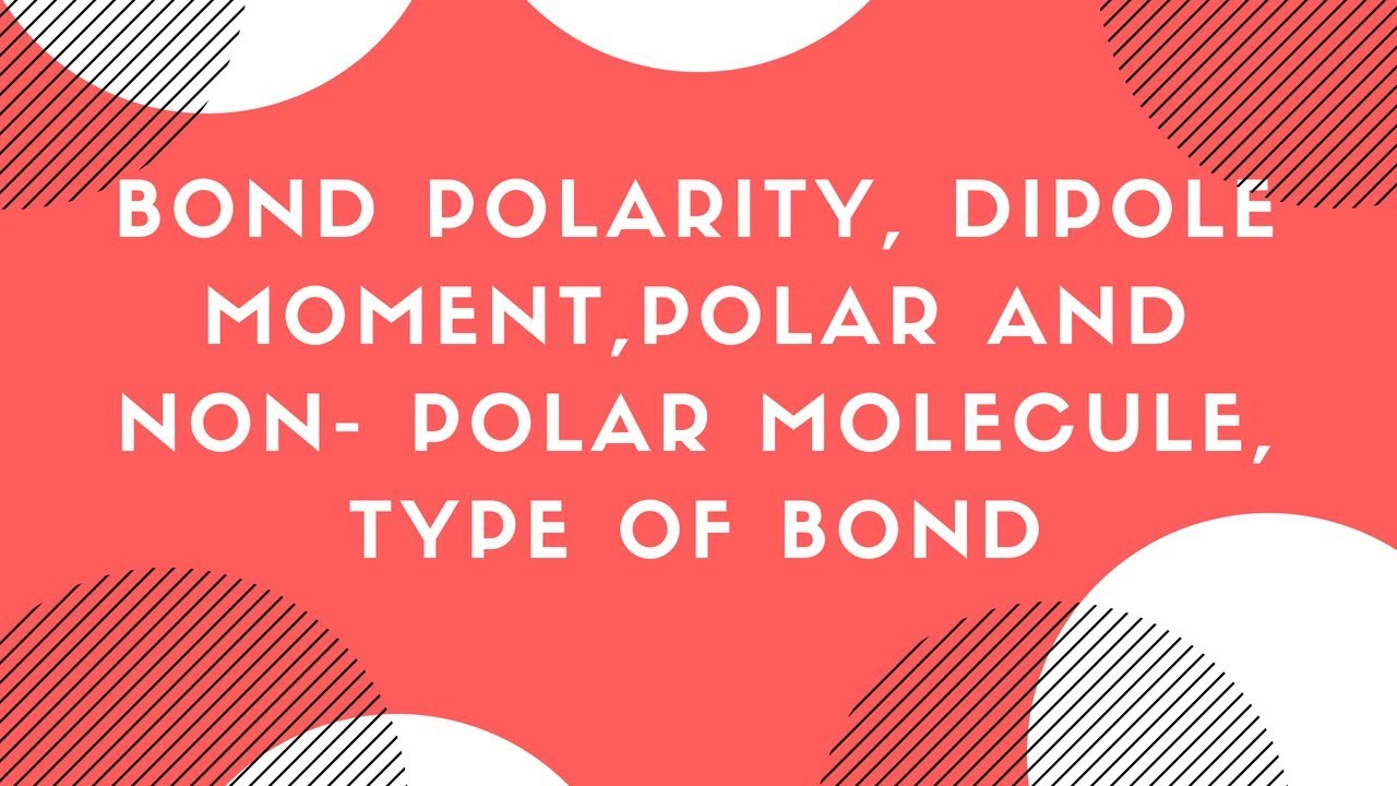 bond polarity || dipole moment || electronegativity || polar and ...