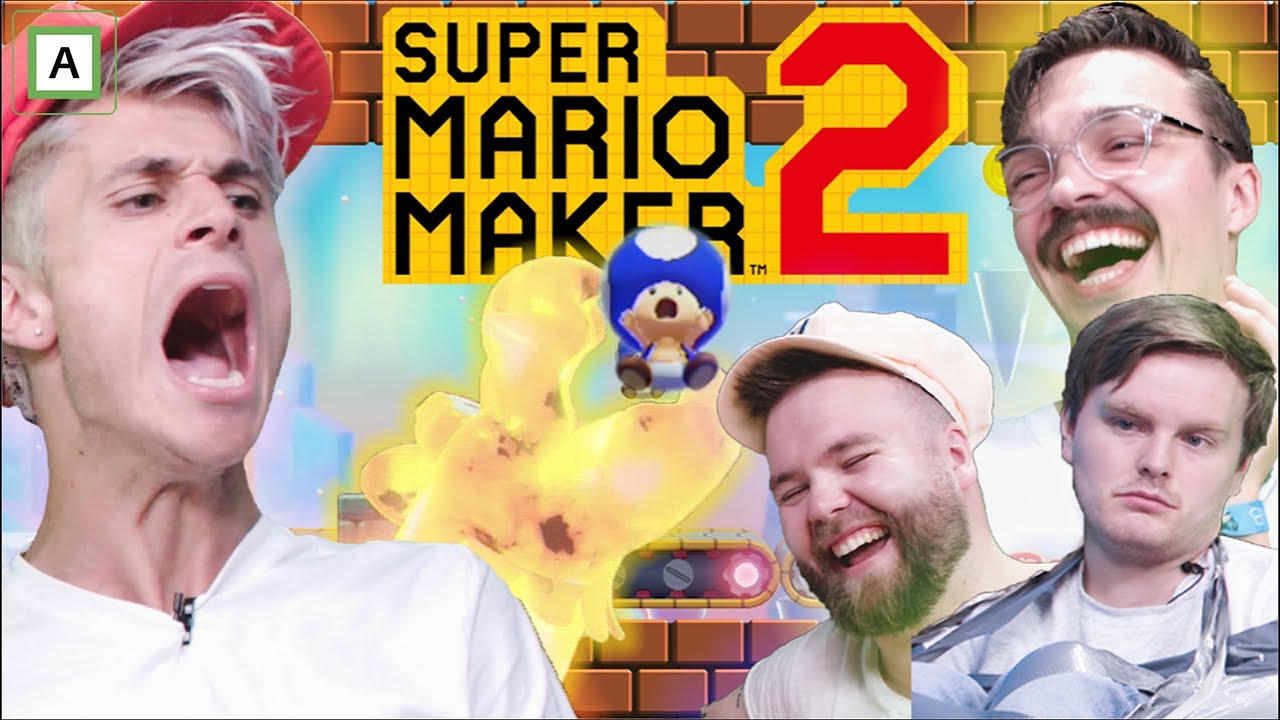 ROB SETTER DÆVVE-REKORD! Mario Maker 2 med @Retrospiller , @OleWold  og @RobTheSirNORSKGAMING