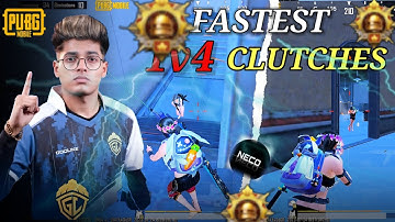⚡The Most INSANE 1v4 Clutches in PUBG Mobile History ☠️