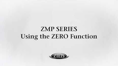 How to Use the Zero Function on Your ZMP Scale
