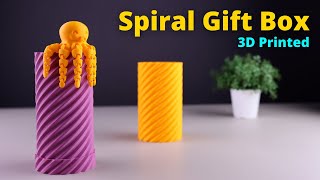 Spiral 3D Printed - Candy Gift Box #Shorts screenshot 2