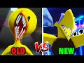 Rainbow friends 2 all new jumpscares vs old jumpscares  cyan yellow blue purple green  orange