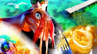 How To Catch & Cook Squid - Jetty Fishing