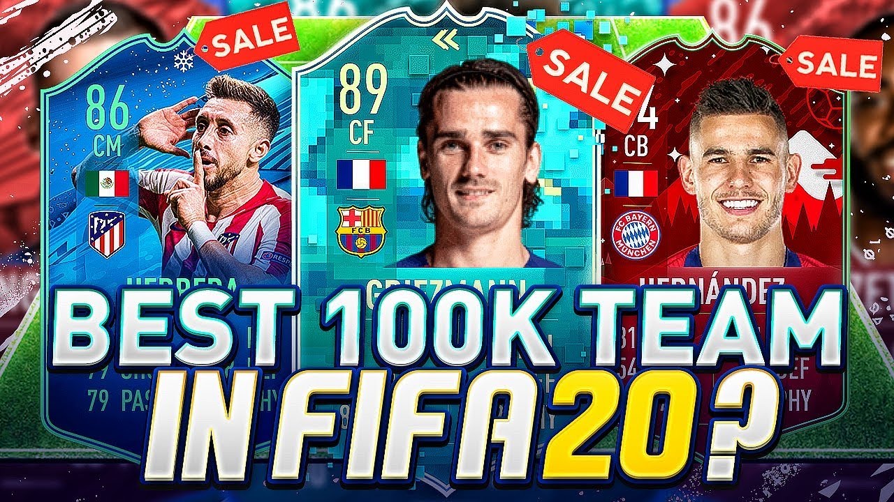 Best 100K Team in all of FIFA 20? YouTube
