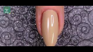 Nail art with blue & skin & white nail color 💅 screenshot 3