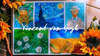 Studying Art Vincent Van Gogh Gouache