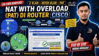 Gak Perlu Bingung! Setting NAT Overload + Inter-VLAN di Cisco Packet Tracer