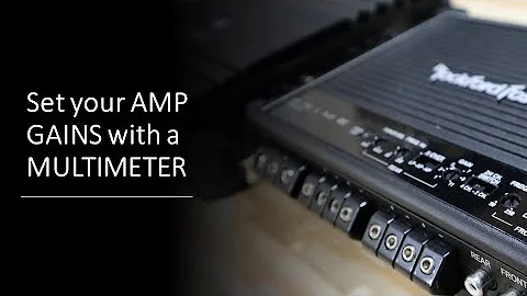 Set your AMP gain with a MULTI-METER, the cheap and easy way!