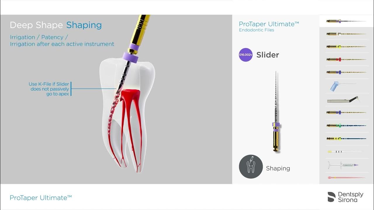 ProTaper Ultimate Endo File System Shaping Sequence YouTube