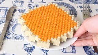 Baking Lego Pumpkin Pie Lego Cakes & Pastry In Real Life Stop Motion Cooking & Asmr