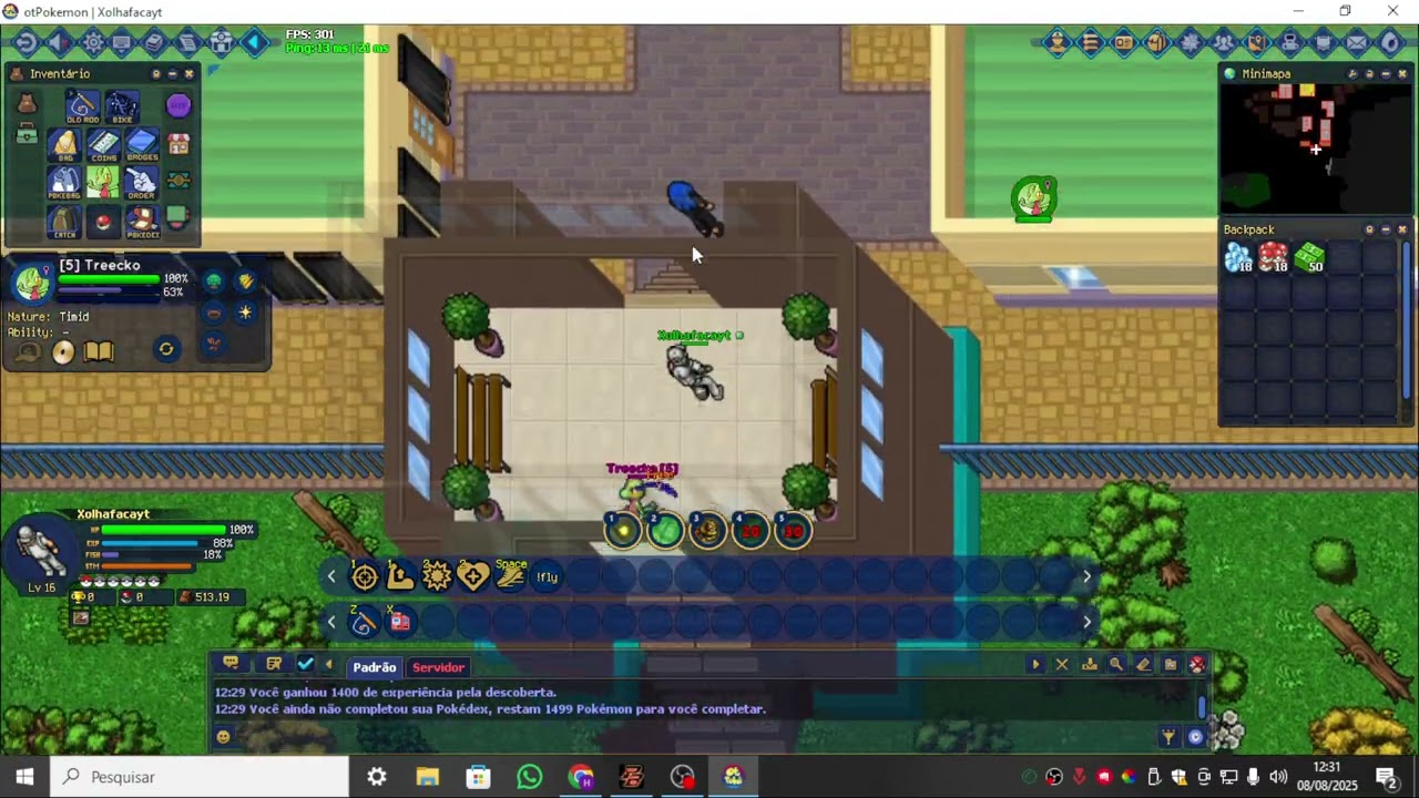 DE FERIAS NO OT POKEMON :[