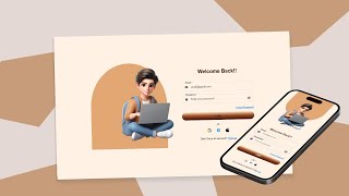 Modern Bootstrap Login Form | Responsive UI Design| HTML, CSS, JS & Bootstrap