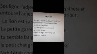 Les adjectifs qualificatifs épithète/attribut