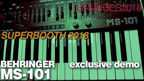 BEHRINGER MS-101 now MS-01 // SH-101 Clone (prototype) Sound Demo // no TALKING