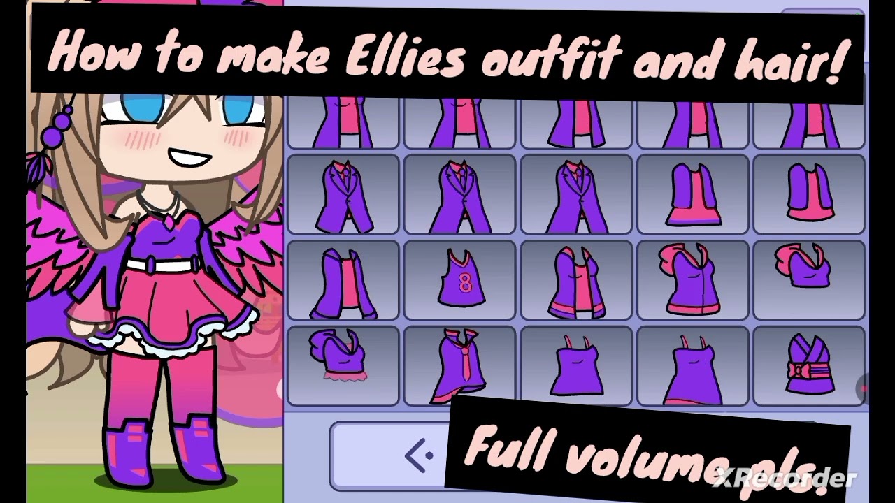 How to make Ellie/main oc on gacha life!!! [YouTube pls don't copyrighted me!] You can copy ifya wan