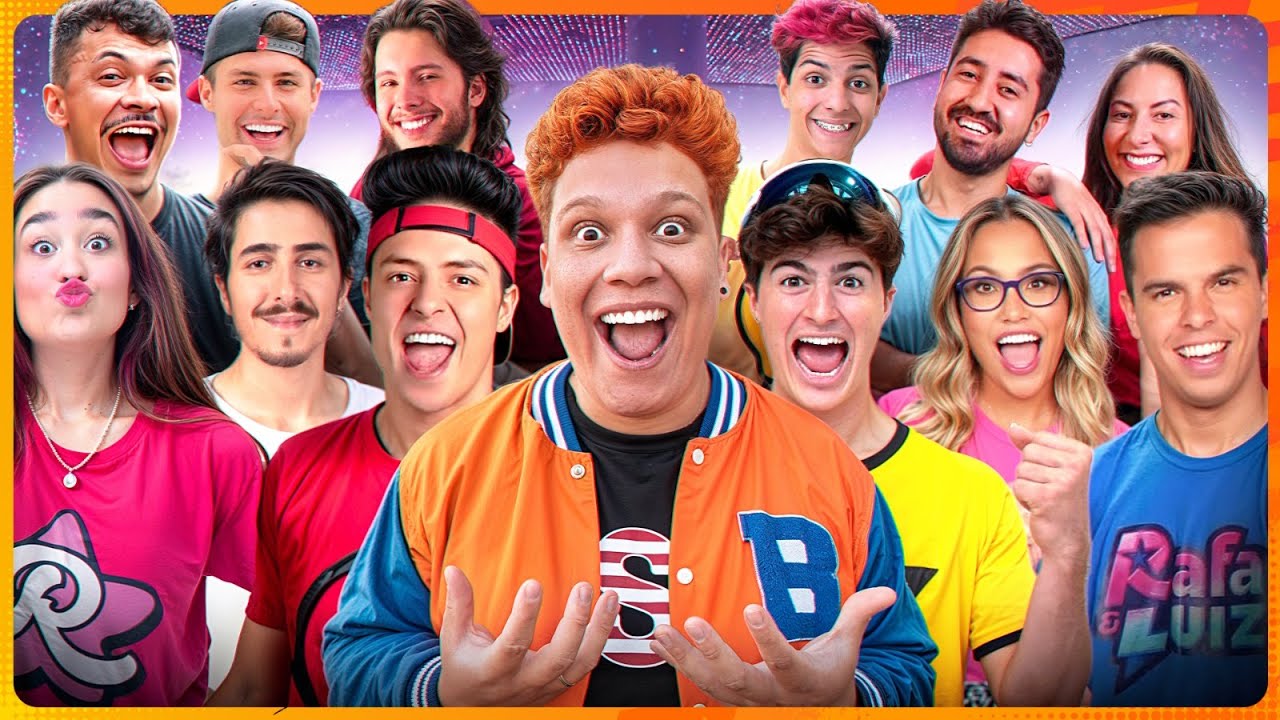 ENCONTREI 1000 YOUTUBERS EM 24 HORAS! Enaldinho, Rafa e Luiz, Gabriel e Shirley, Natan Por Aí...