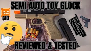 SEMI AUTO GLOCK TOY Realistic Soft Bullet Replica - "Continuous Emission" Firing - $10 @ Temu TESTED screenshot 3