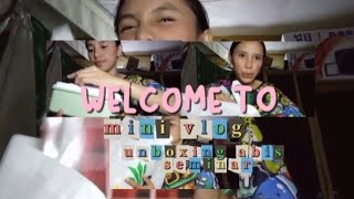 unboxing bingkisan seminar #navlog3 