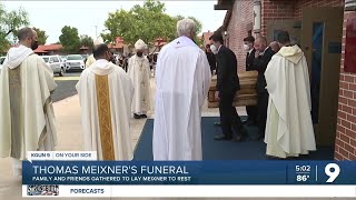 Professor Thomas Meixner's wife and sons give heartfelt speeches at his funeral