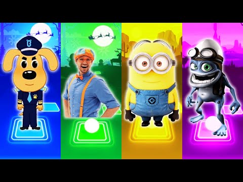 Sheriff Labrador - Blippi - Minions - Crazy Frog - Tiles Hop EDM Rush