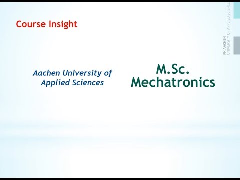 Course Insight:  Mechatronics, FH Aachen, Germany