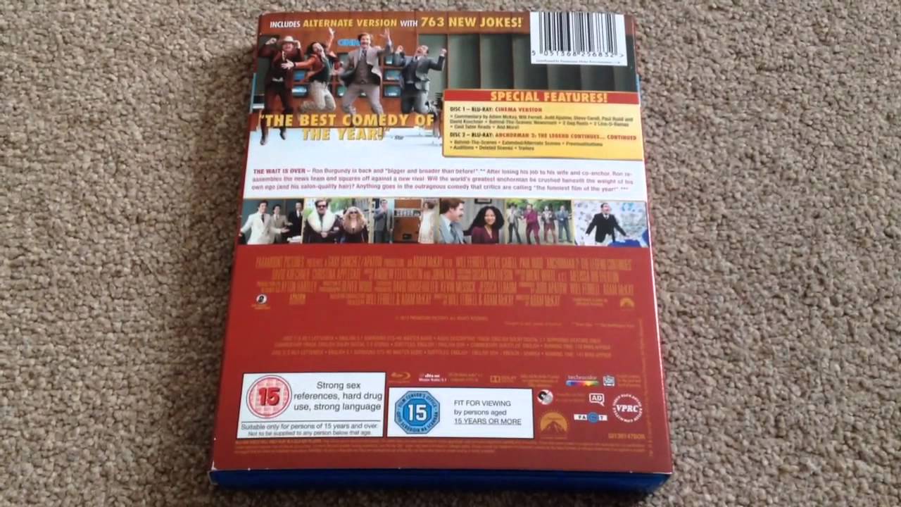 Anchorman 2: the legend continues blu-ray unboxing