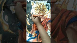 Realistic goku drawing|| DBZ Fan Art || Anime art #Shorts #Shortfeed