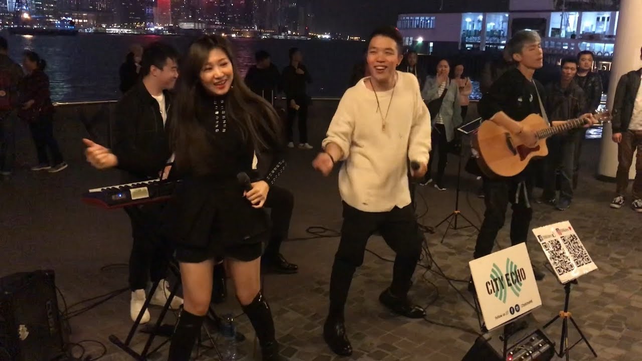 City Echo樂隊 (2019-3-15) 尖沙咀文化中心海傍⛵️又跳💃🕺🏾又唱🎤🎼 《 影片由 啤酒🍺先生 拍攝及分享 》